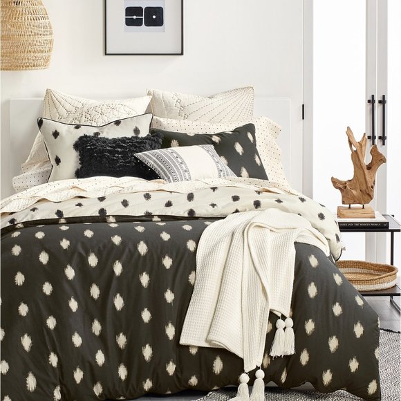Lucky Brand Other - Lucky Brand Home Ikat Dot Duvet Cover Set Full/Q